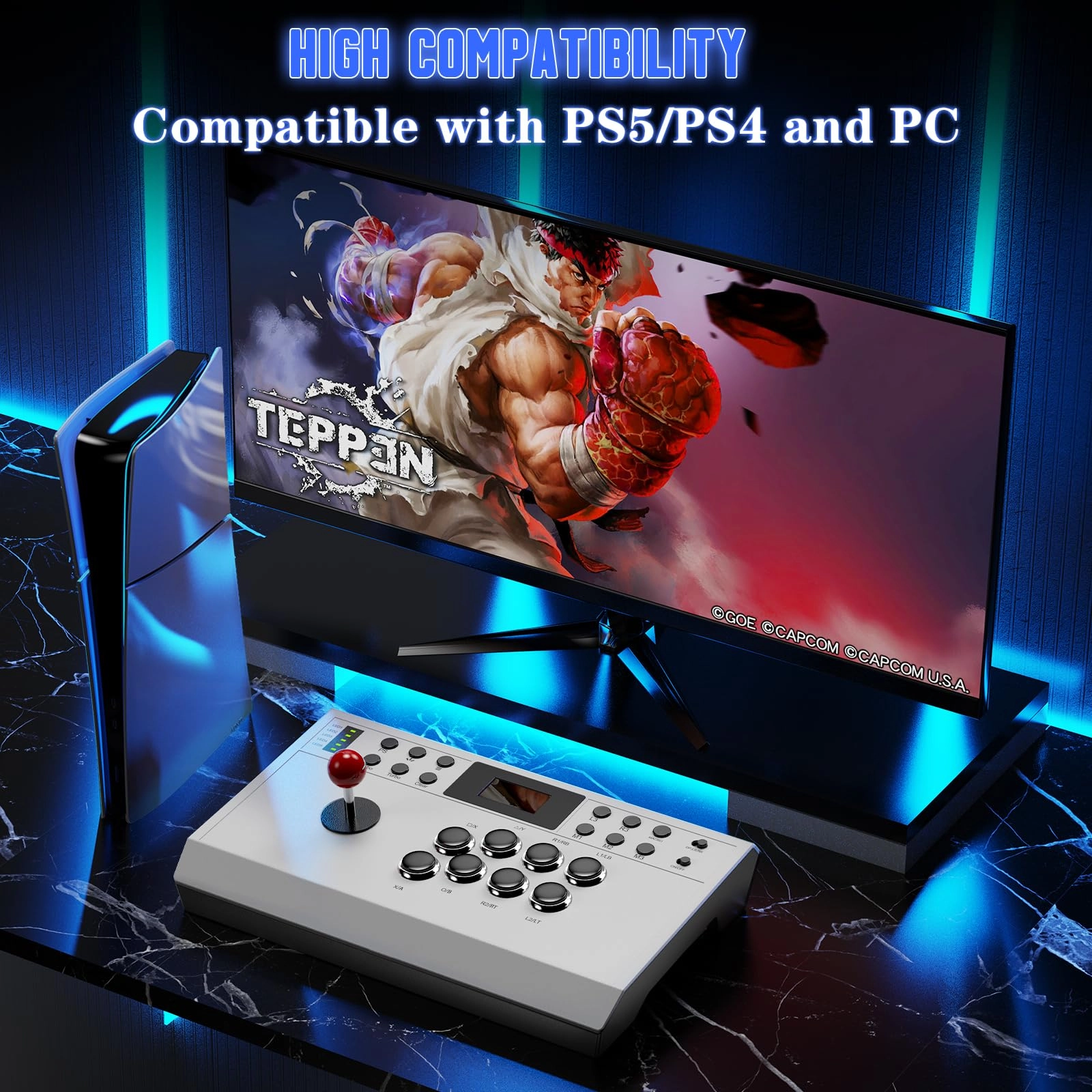 Arcade Stick - Black PlayStation 5/PS4/PC/Android