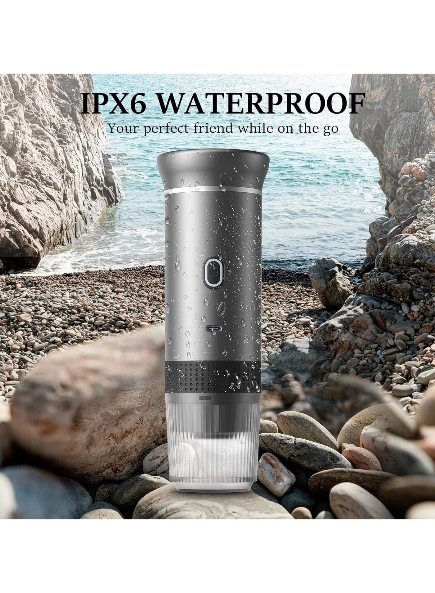 Travel Espresso Machine - small and large capsules ground coffee