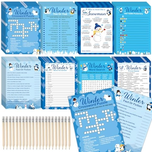 Winter Party Games Cards - 231Pcs over 3 years old