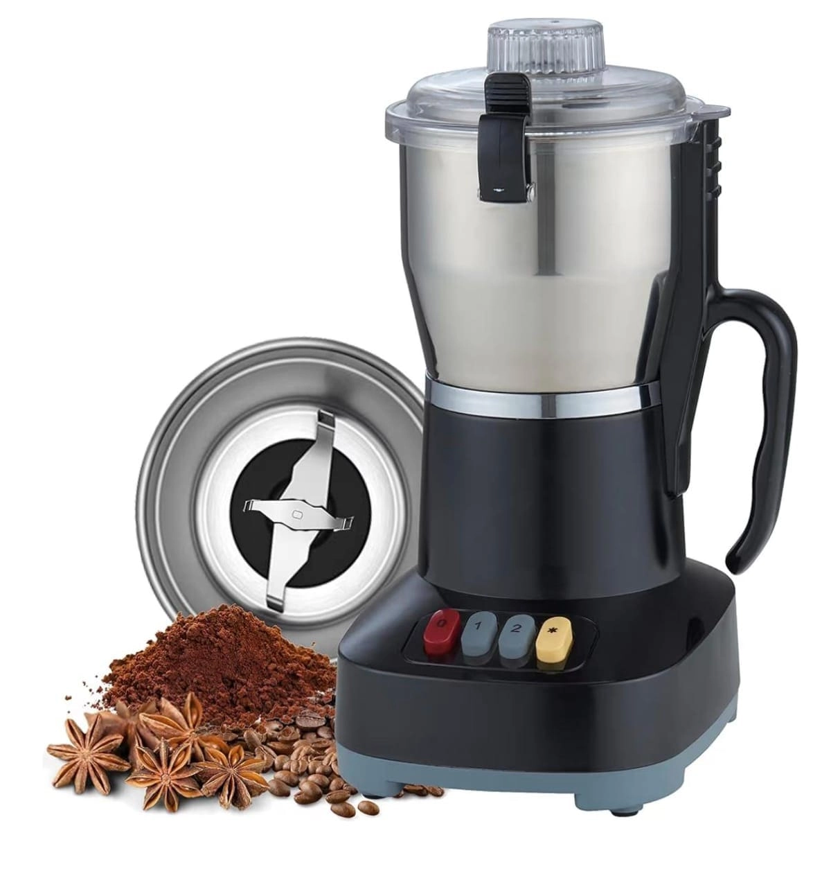 Spice Grinder - Stainless Steel 3-Speed