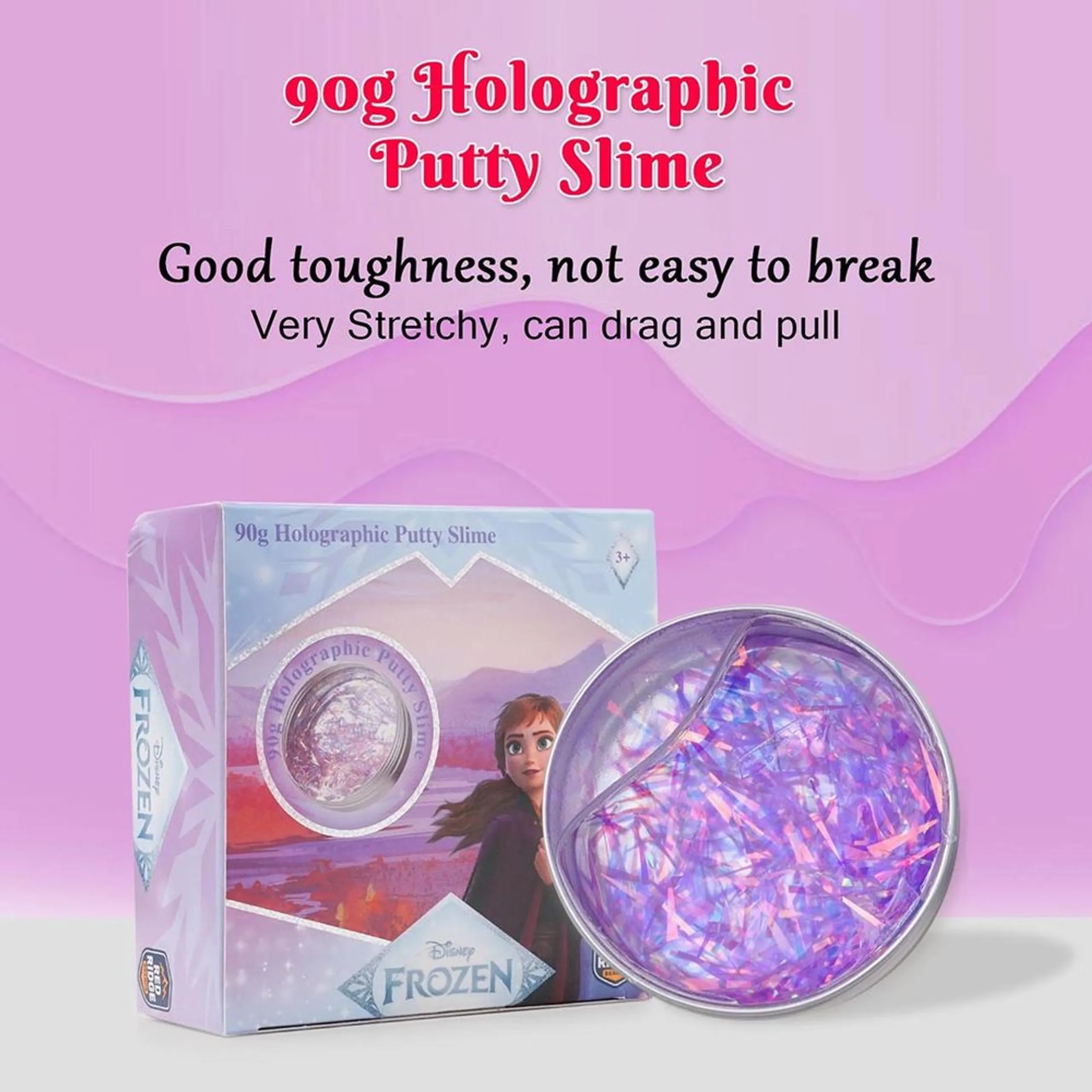 Frozen Holographic Putty Slime - Suitable for 3 years & above