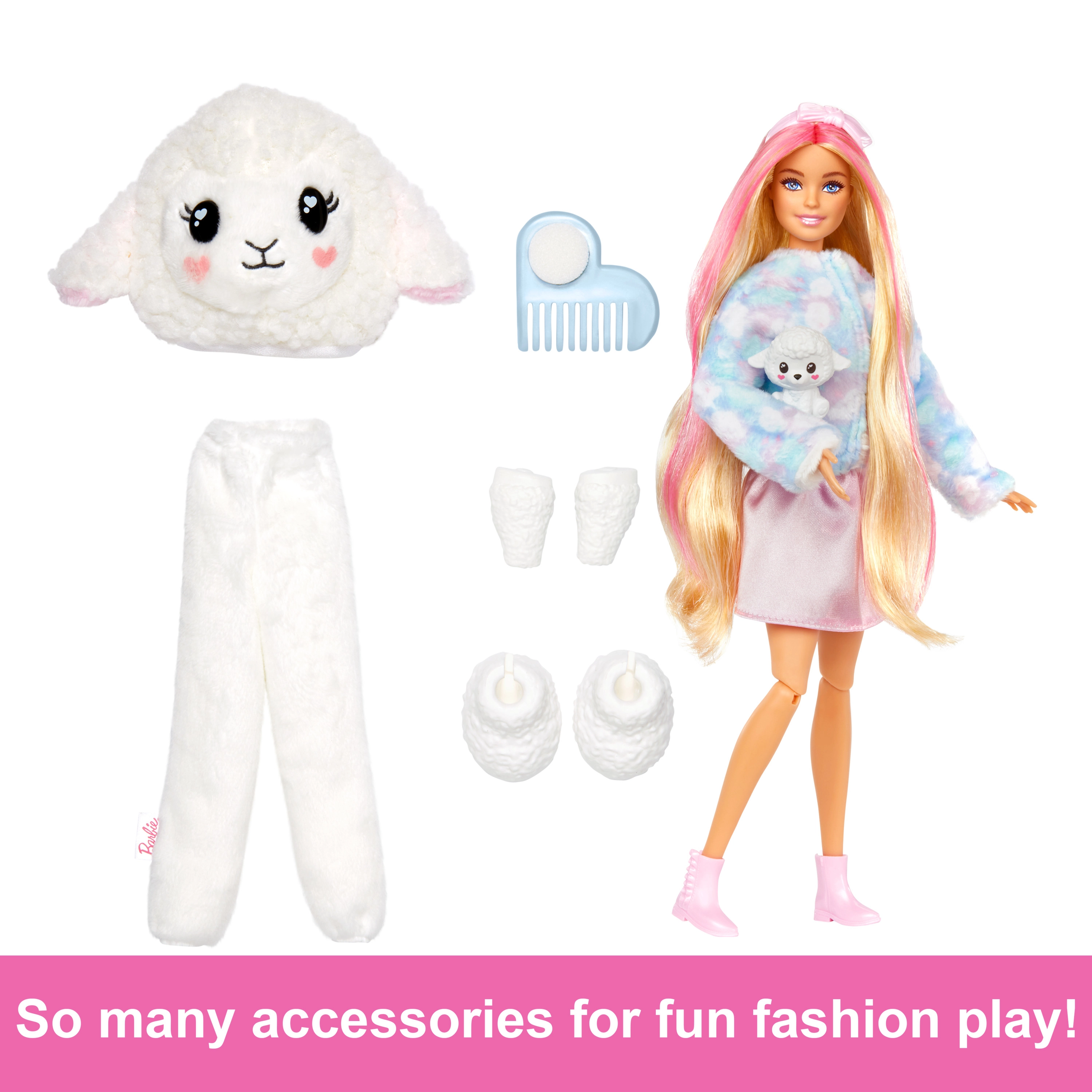 Good Vibes Bear Barbie Fashion Doll - Cutie Reveal Care Bears Series 2 10 Surprises Ages 3+