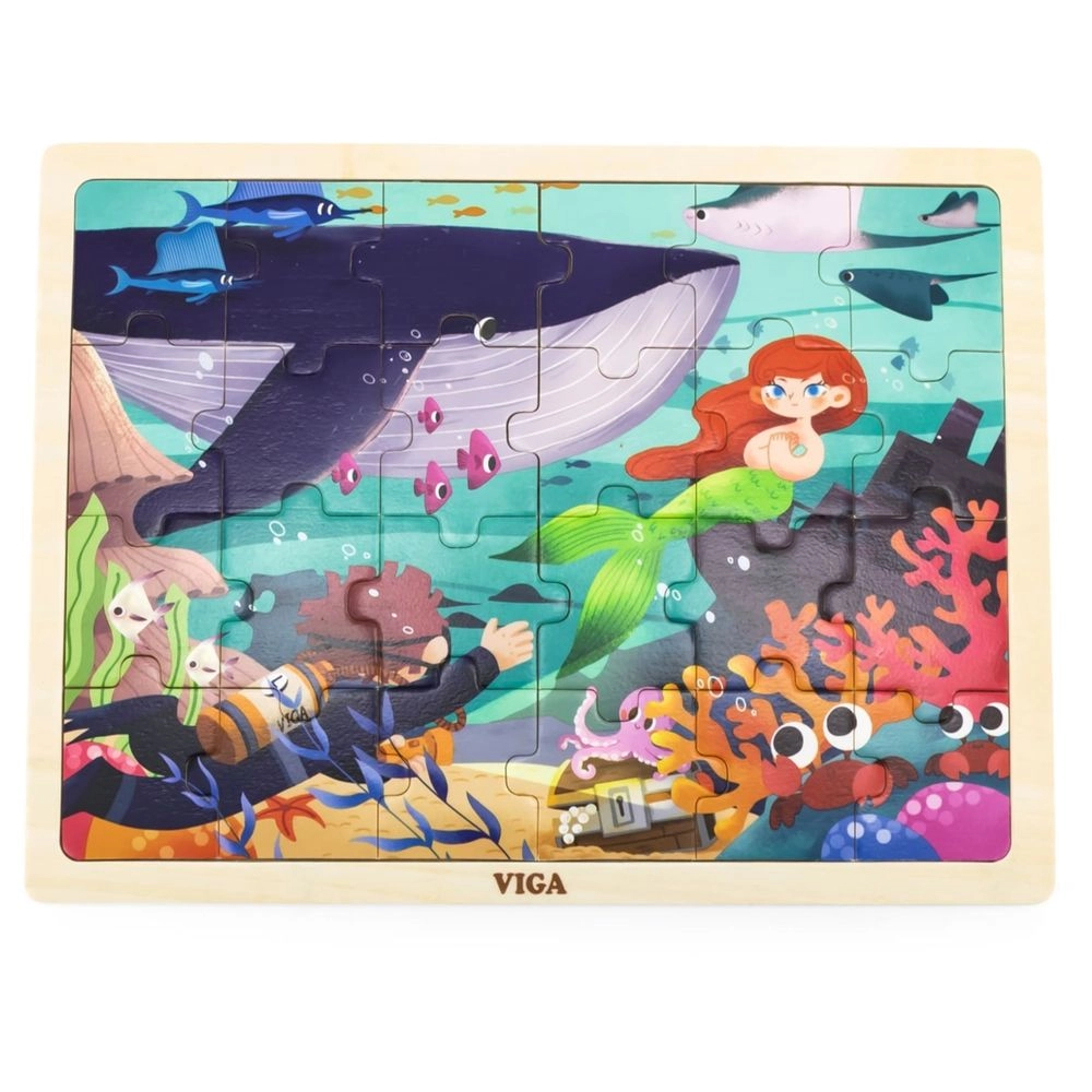 VIGA Sea Secret Wooden Puzzle (29464294-44645) - 24 pcs