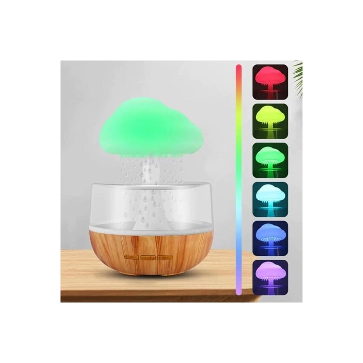 Cute cloud humidifier & diffuser - waterfall lamp mood lighting