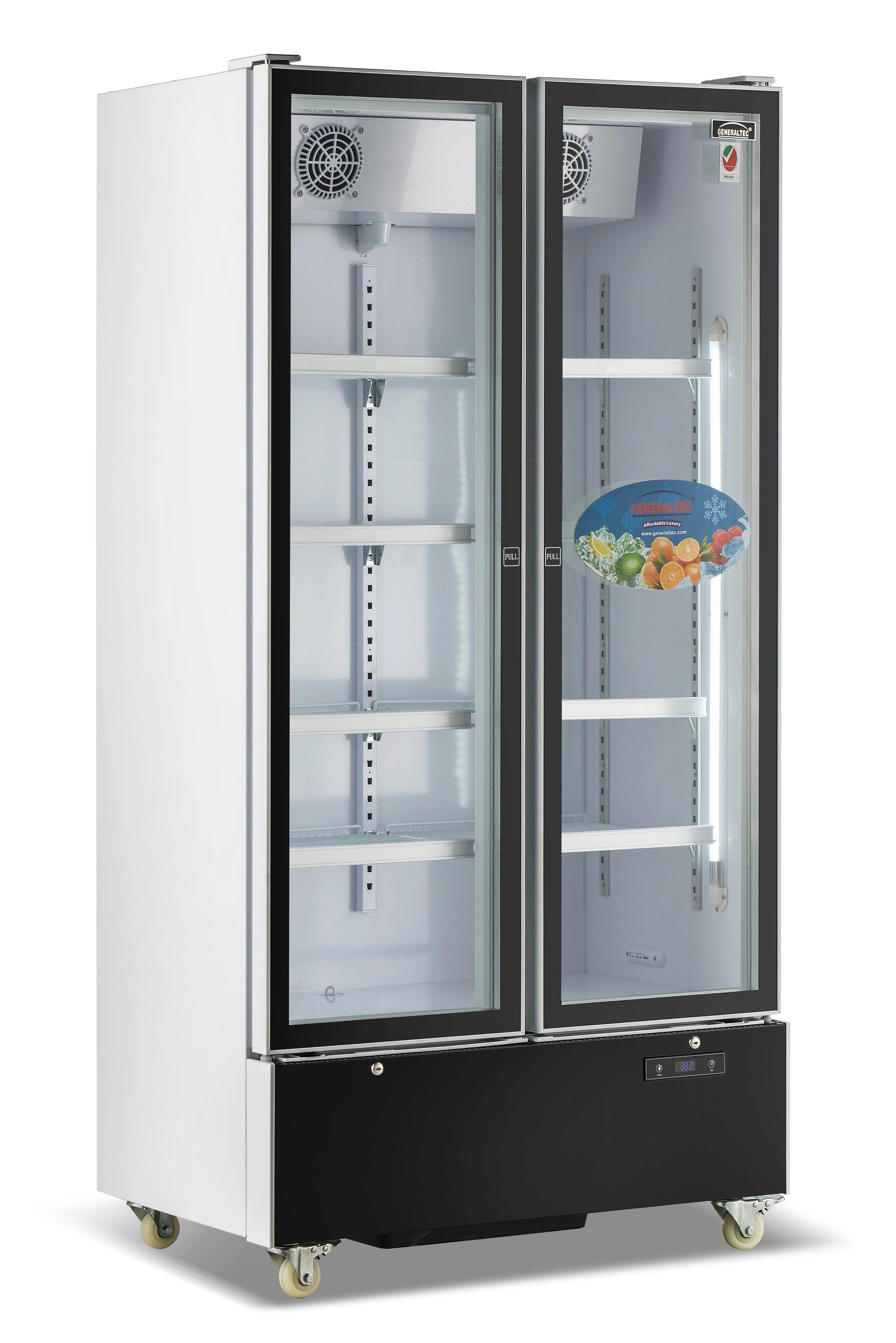 GCH1220DLX - Single Glass Door Black