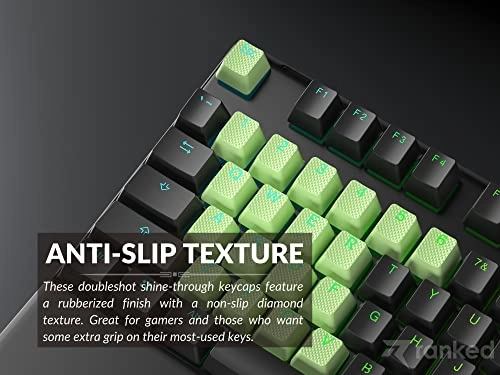 Rubber Keycap Set - OEM Profile Pistachio 23 Keys