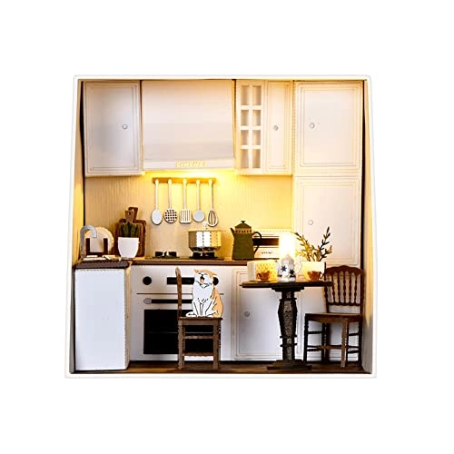 Miniature Wooden Dollhouse Furniture Kit - Creative Room 1:24