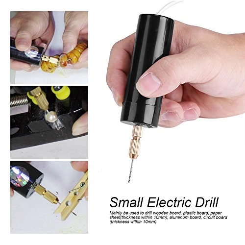 Micro Electric Portable Hand Drills Set - 5 Volts Multicolour