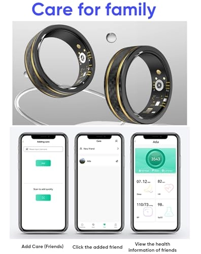 Smart Ring - Heart Rate Sleep Blood Pressure