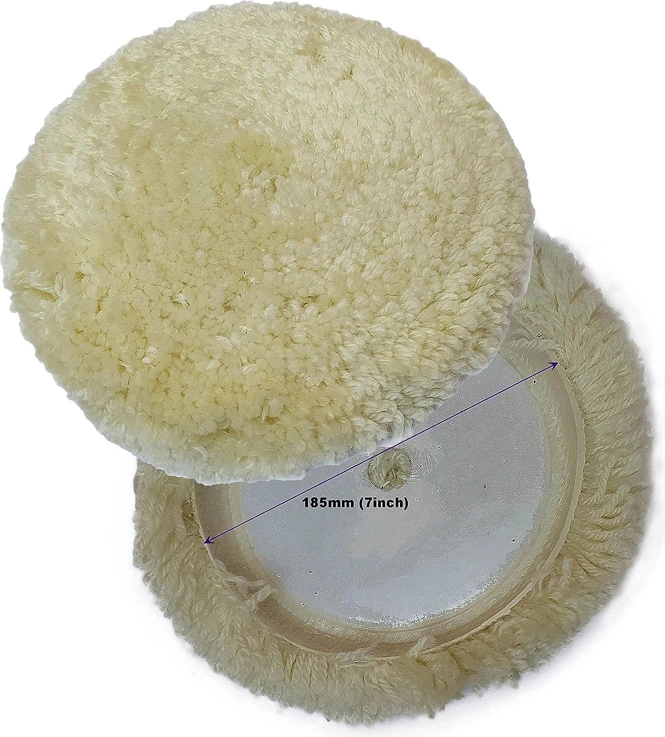 Wool Pad - 7inch + Backing pad - 7inch + M14 adaptor