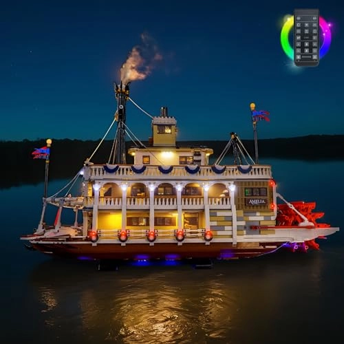 21356 River Steamboat - Remote Control LED Light Kit Compatible