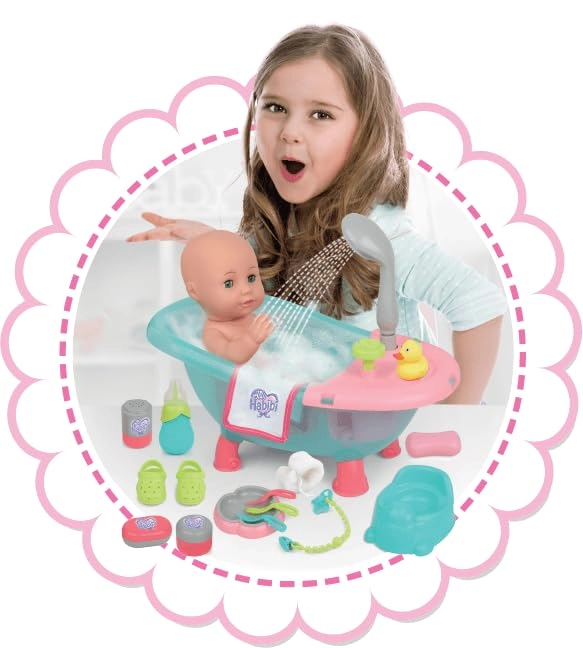 Doll Bath Play Set - 14inch