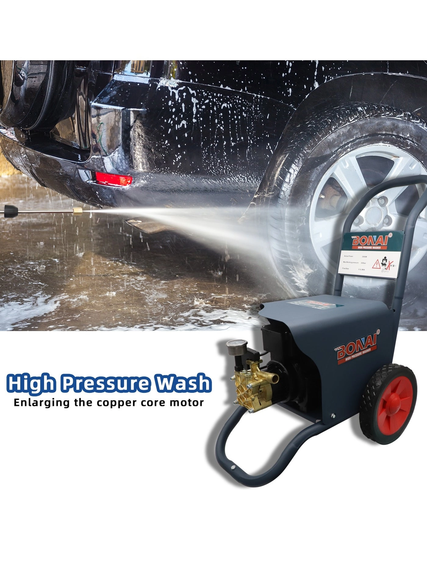 BN-HK70 - 3000W 300 Bar 8.5L/min