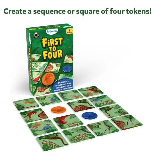Dino Trio - Card Game + First to Four - Card Game + Egg Hunt - Board Game