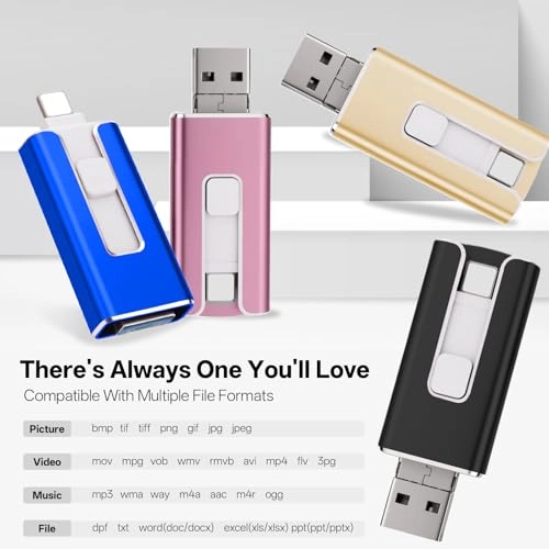 USB Stick - USB 3.0 Lightning Micro USB USB-C 256GB