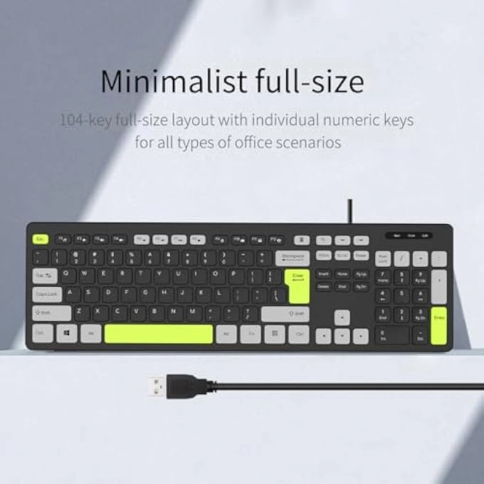 COMPUTER QUIET KEYBOARD - Wired