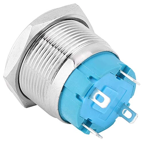 4 Pin Self-Locking Push Button Switch - IP65 Stainless steel - 2 pcs