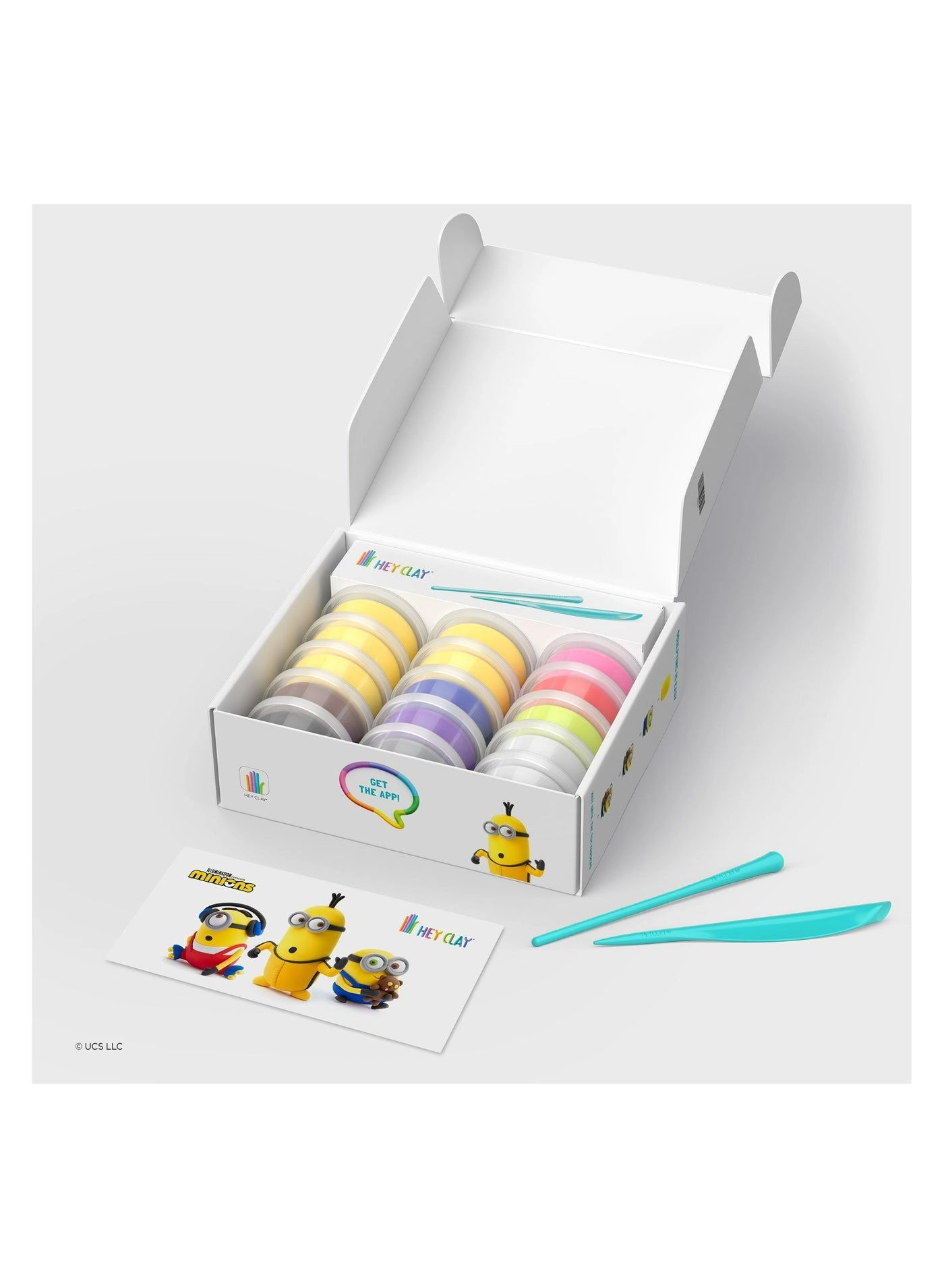 MINIONS Colourful modelling air-dry clay - 3+ years 15 pcs