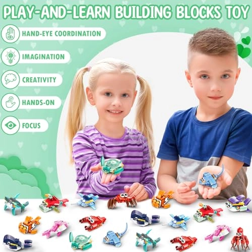 Marine Animal Building Blocks - 24pcs