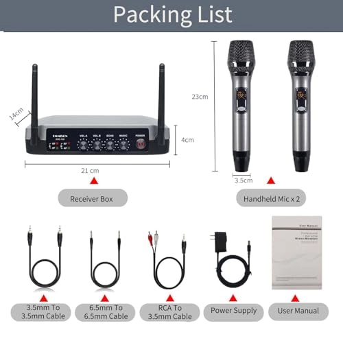 KMS100 - 2 x wireless microphone UHF