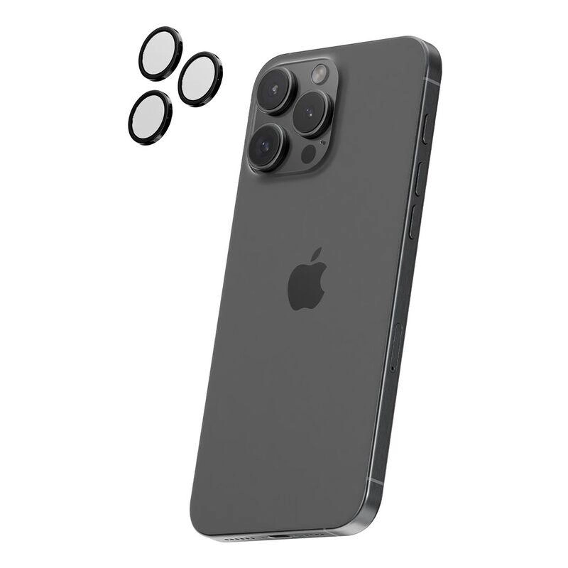 Ultra-Clear Anti-Glare Aluminosilicate Glass Camera Lens Protector for iPhone 16 Pro/Pro Max