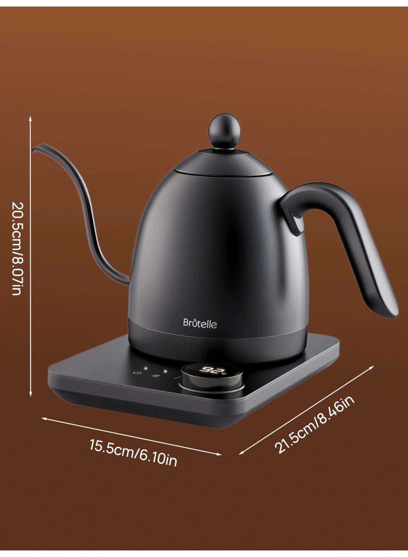 Gooseneck Temperature Control Electric Kettle
