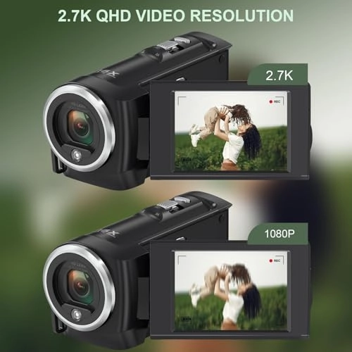 Video Camera Camcorder - 2.7K 50MP 16X
