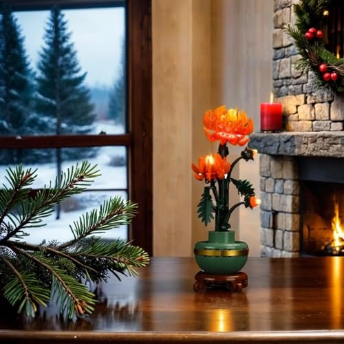 LED Light Kit - Compatible with Lego 10368 Chrysanthemum Flower