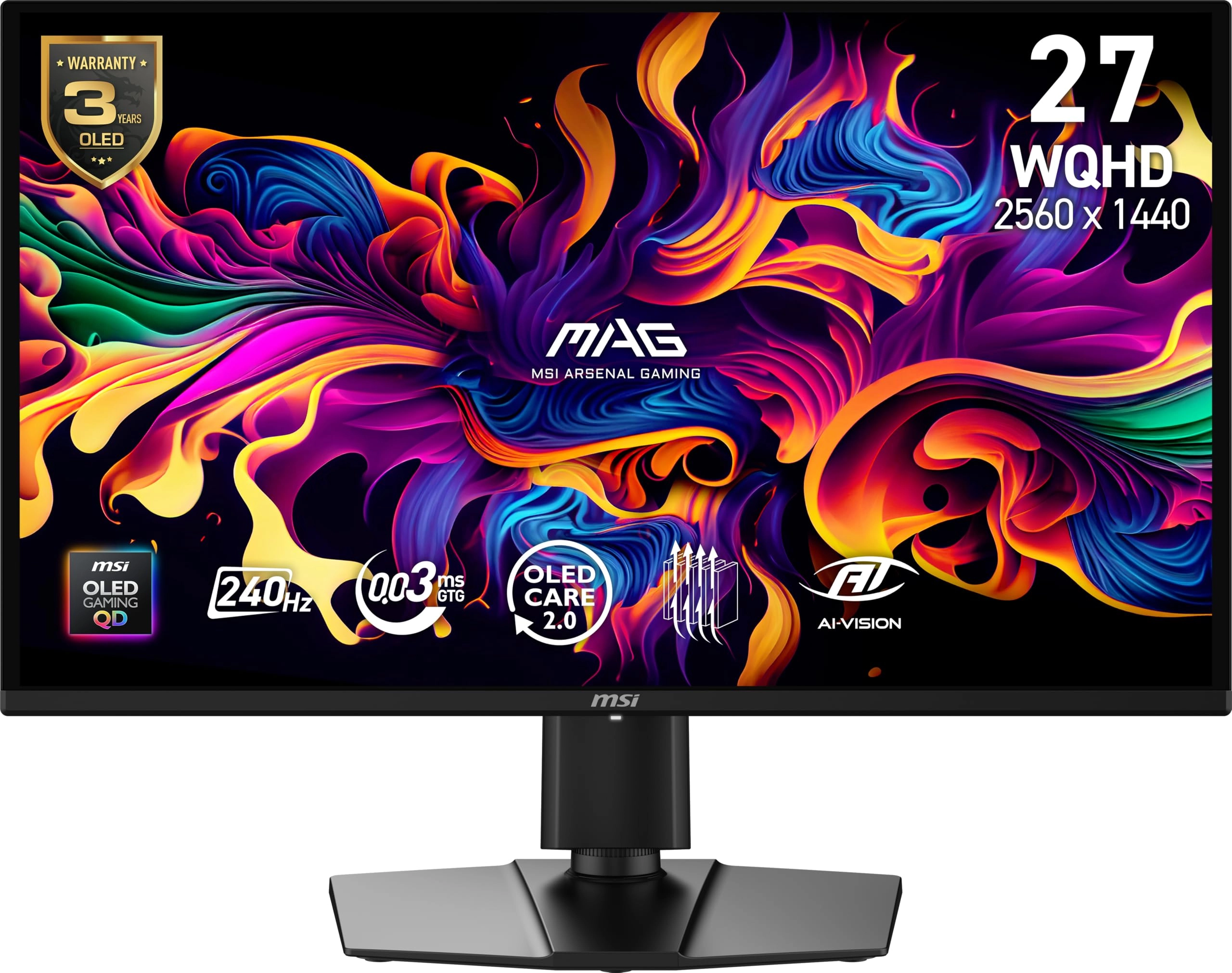 MSI MAG 274QP QD-OLED X24 - 27 Inch 2560 x 1440
