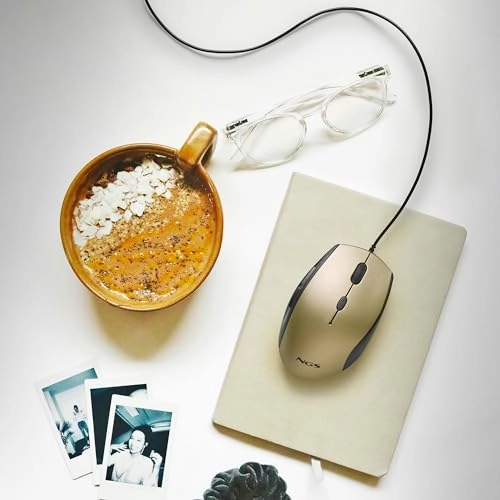 Moth Gray Optical Mouse - USB