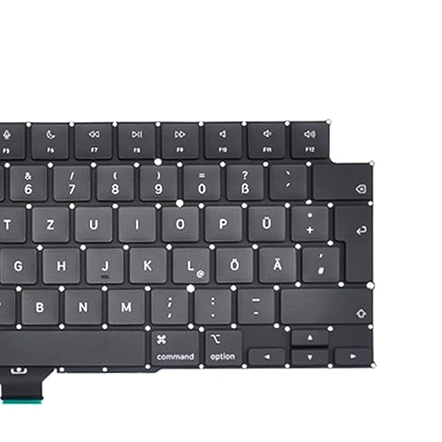 Replacement Backlight German QWERTZ Keyboard + Screws + Screwdriver - DE Wired