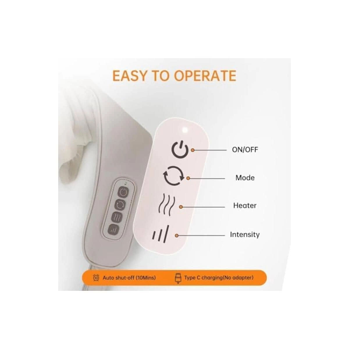 Neck Massager - Heat Deep Tissue Kneading