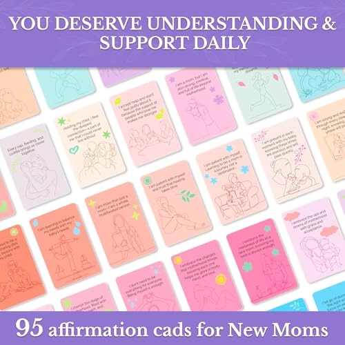 Rethink 95 Affirmation Cards - for New Moms Daily Support Deck