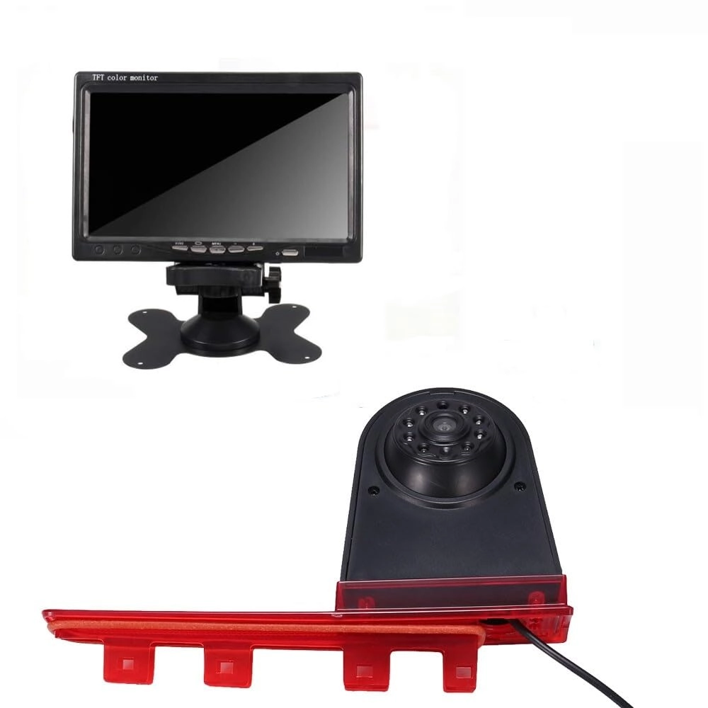Brake Light Reversing Camera + 7 Inch LCD Monitor - Night vision 1280 x 720