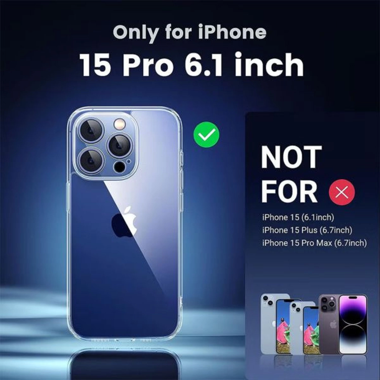 LP731 Clear Case for iPhone 15 Pro