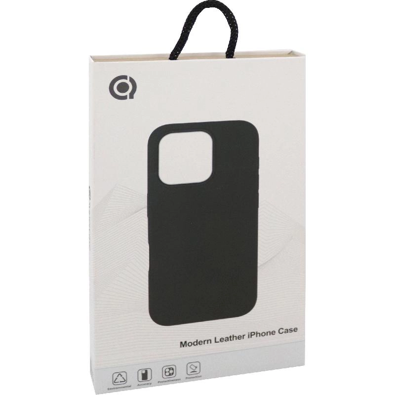 Modern Leather Case Back Cover with MagSafe for iPhone 16 Plus