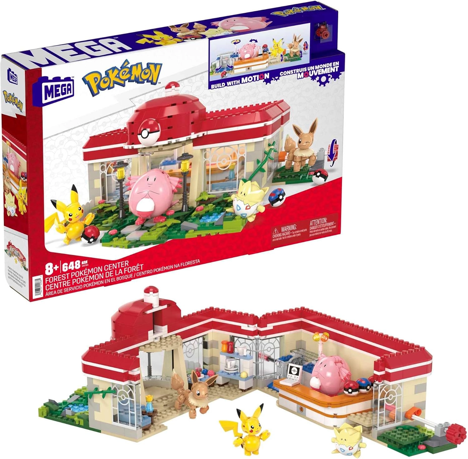 MEGA Pokemon Forest Pokemon Center - 4 Poseable Characters