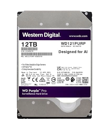 WD Purple Pro 3.5" 7200rpm SATA (WD122PURP-SPCCFY0) - 12TB