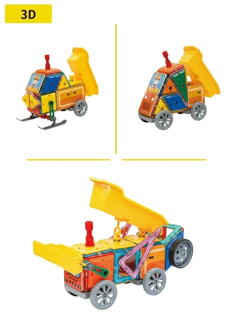 Stem Construction Magnetic Building Blocks - 65pcs