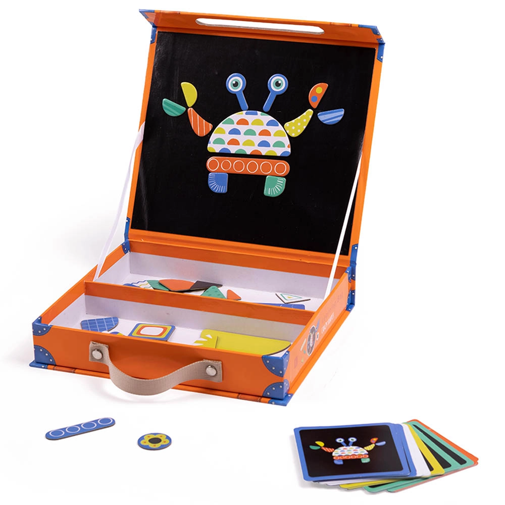 Magnetic Crazy Shapes And Cards Game - 3+ 67 pieces