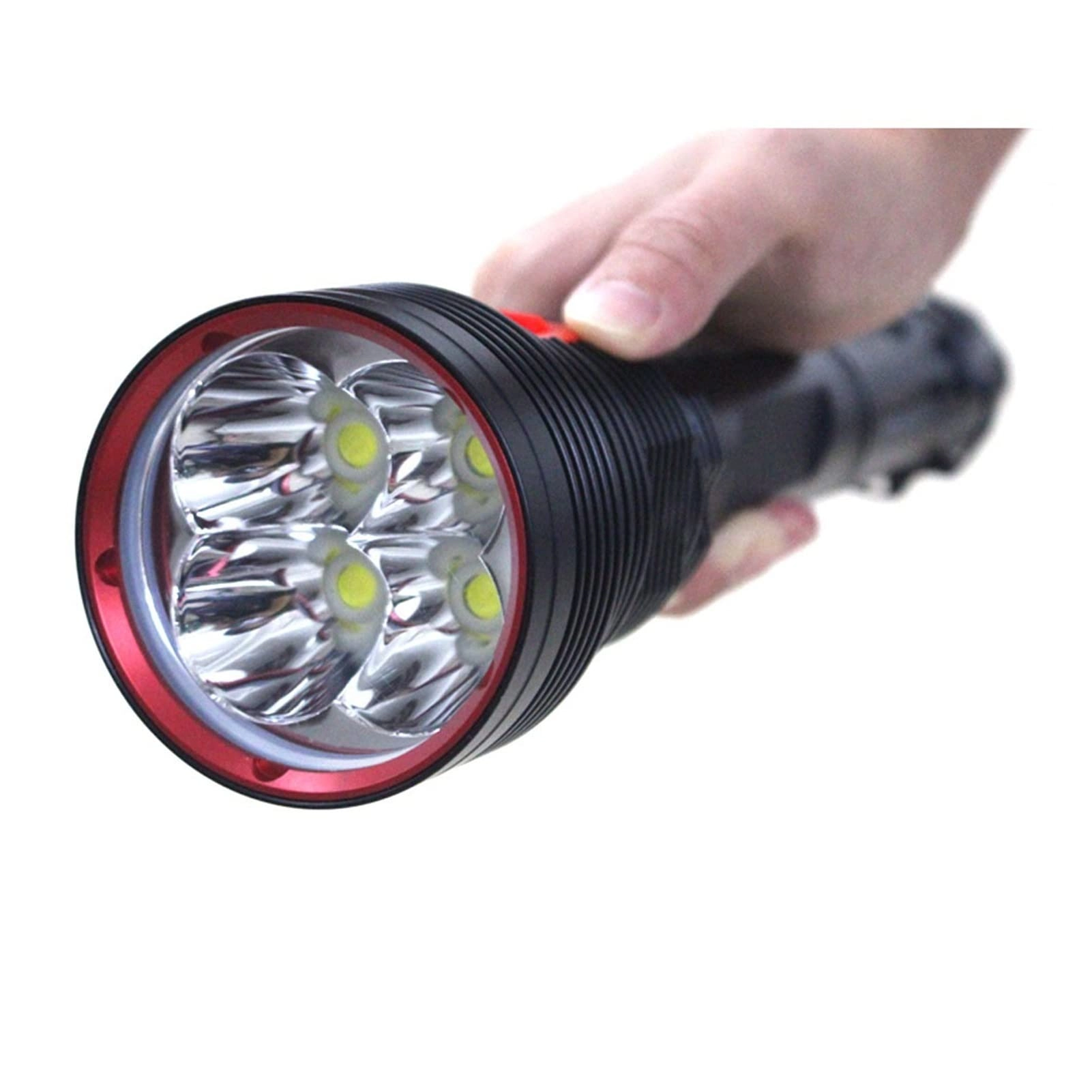 JWKWLDK Diving Flashlight - 8000 Lumens 4x XHP70