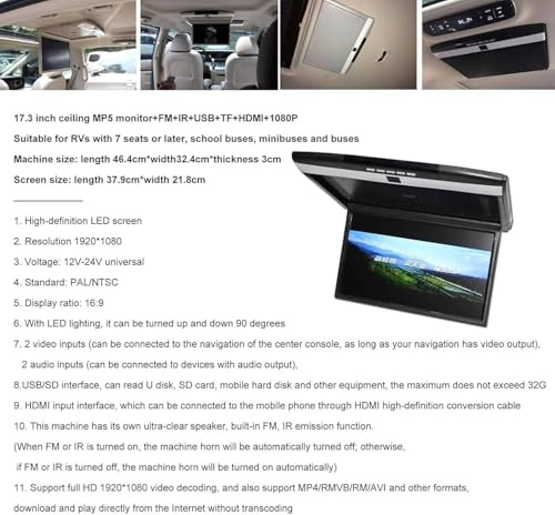 MP5 Ceiling Display - 17.3 Inch
