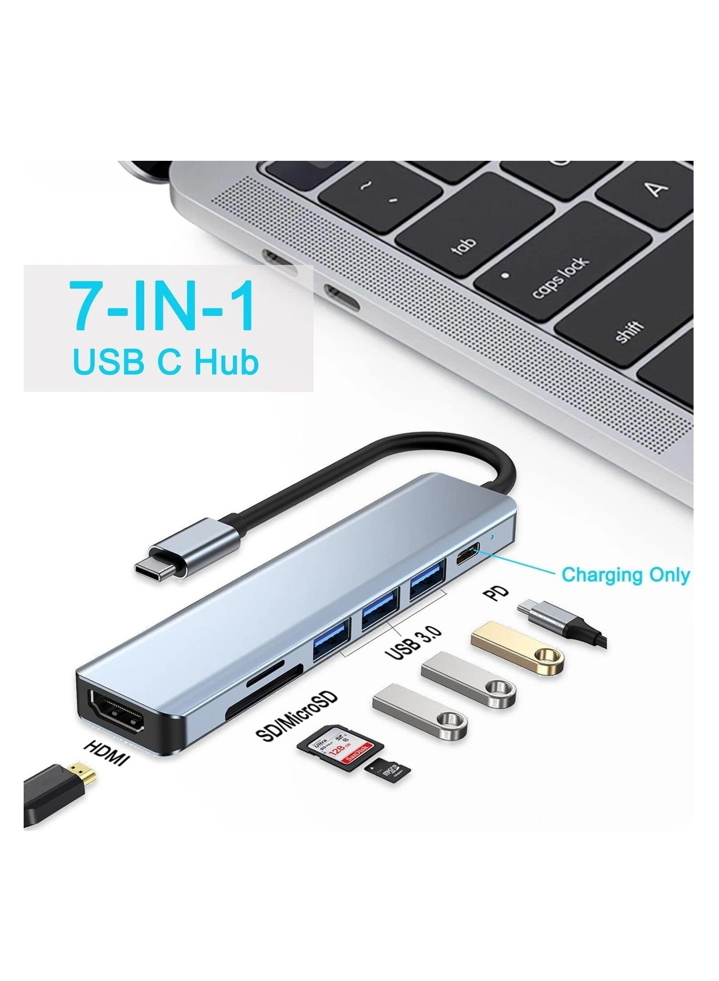 HUB-7IN1 - 4K HDMI 100W PD