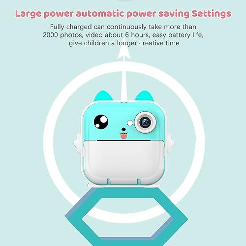 Cute Kids Instant Camera - 24MP 32GB 2.4-inch IPS Screen