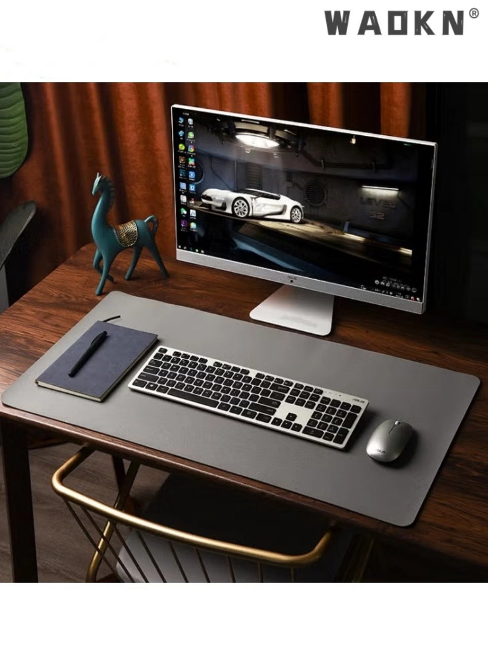 L Leather Gaming Mouse Pad