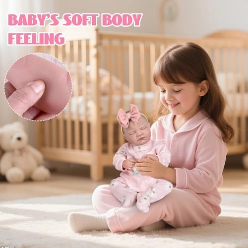 Reborn Baby Doll - 20" Vinyl Soft Cloth Body Ages 3+