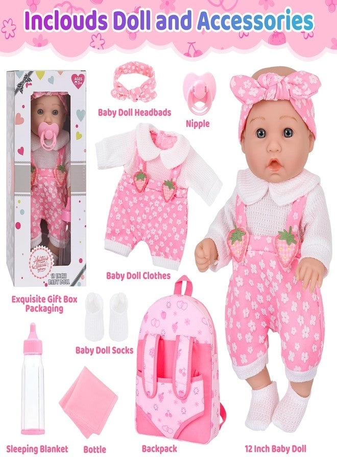 Reborn Baby Doll - 12 Inch Little Girls Set