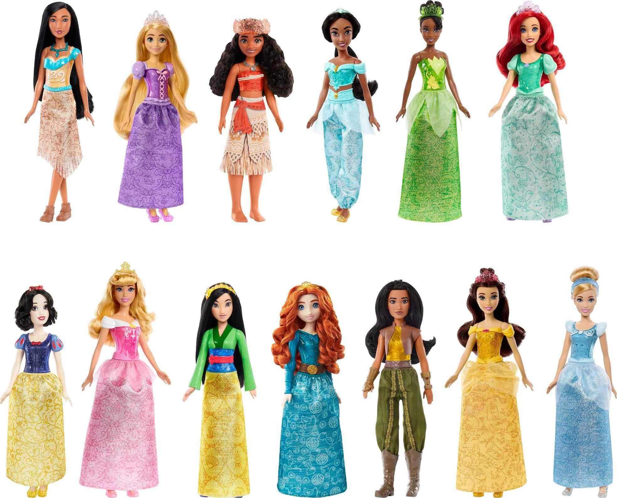 Mattel Princess Fashion - Sparkling Clothing and Accessories 13 Dolls Ages 3+