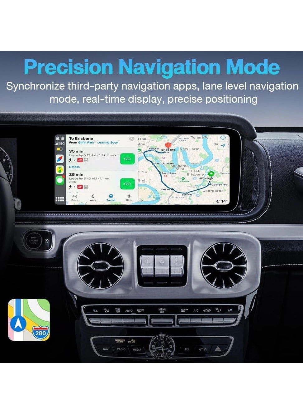 Wireless CarPlay Adapter - Universal Compatibility iOS 10+ USB-to-USB-C