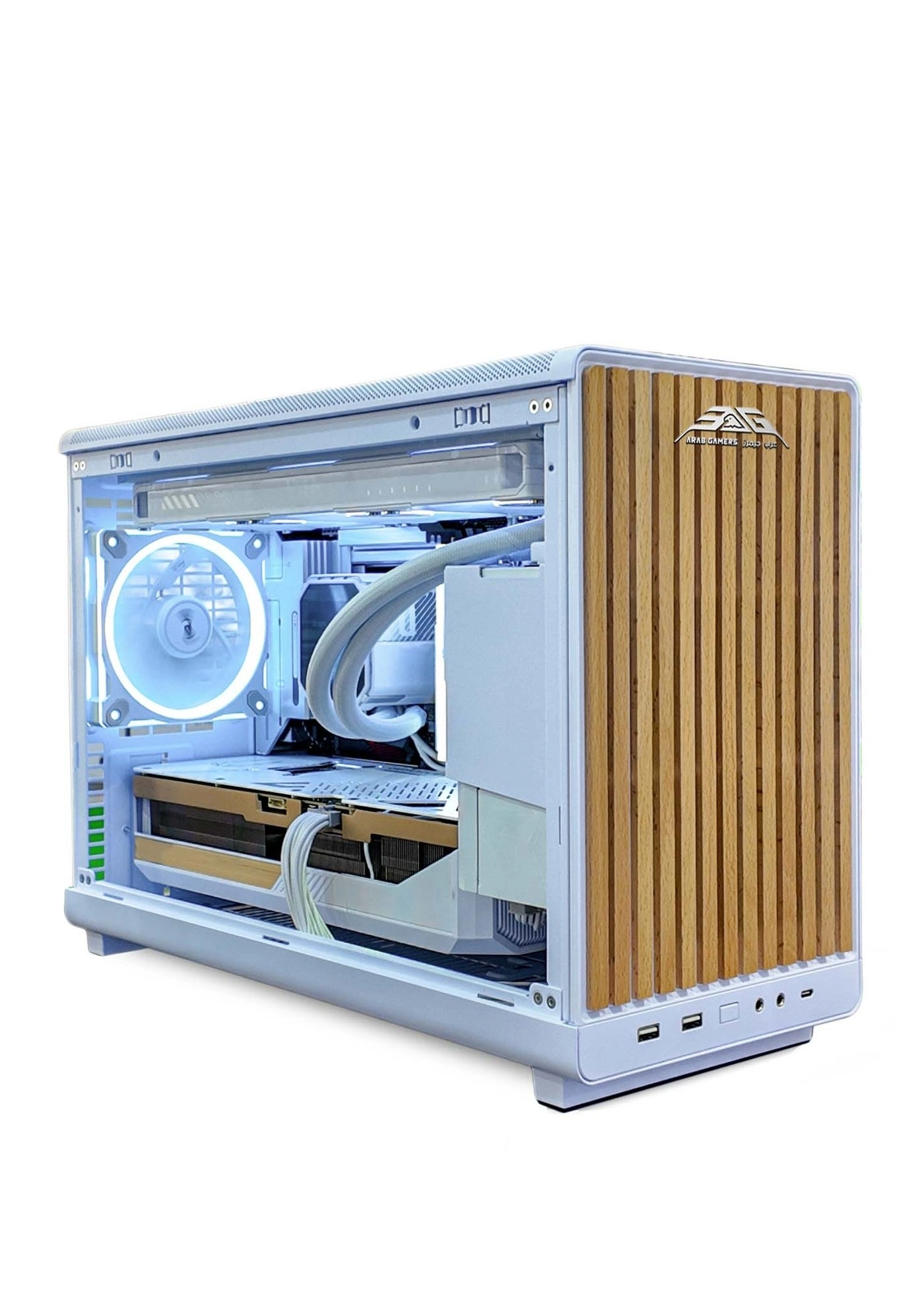 Wooden White Gaming PC - Ryzen 5 7500F 16GB 1TB